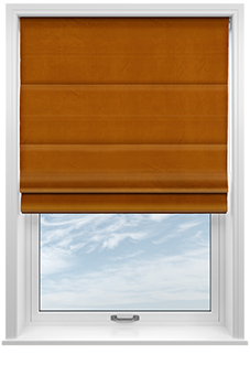 Ultra Luxe Velvet, Rust - Roman Blind